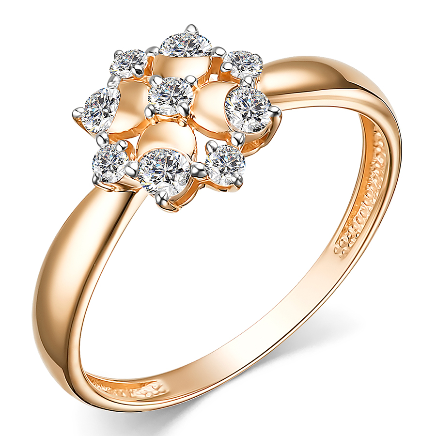 Кольцо, золото, бриллиант, 15611-100